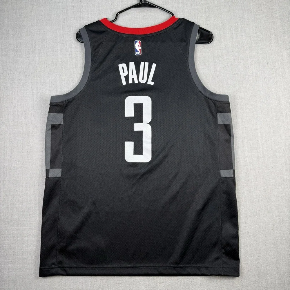 Nike Houston Rockets Chris Paul #3 Jersey Men's Size Large 48 Black NBA Swingman